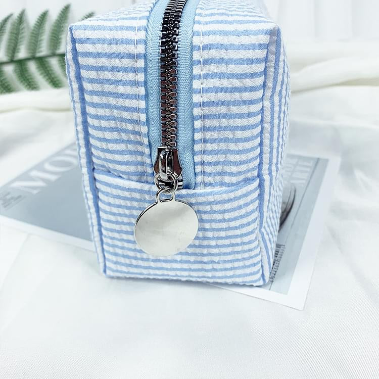 Seersucker Makeup Bag
