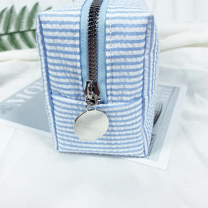 Seersucker Makeup Bag