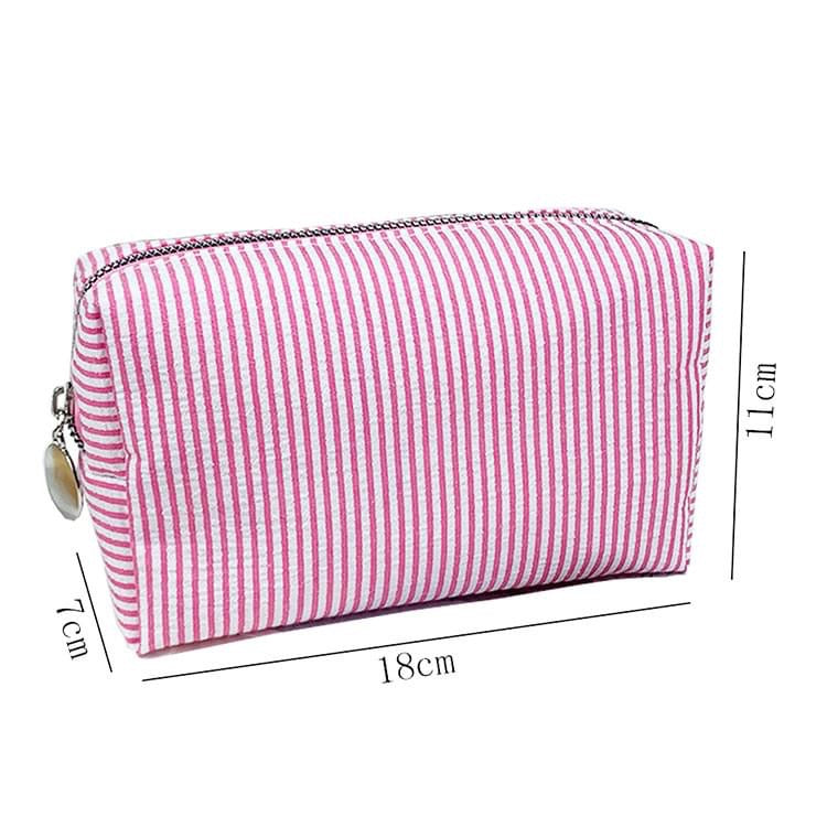 Seersucker Makeup Bag