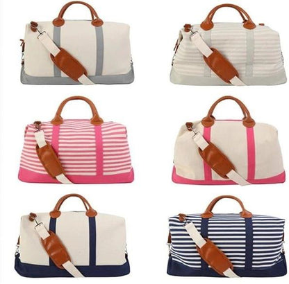 Striped Weekender Tote