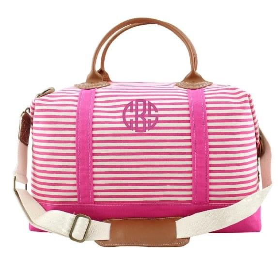 Striped Weekender Tote