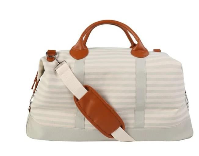 Striped Weekender Tote