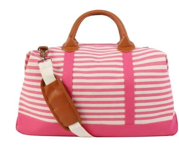 Striped Weekender Tote