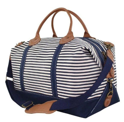 Striped Weekender Tote