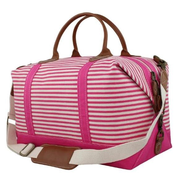 Striped Weekender Tote