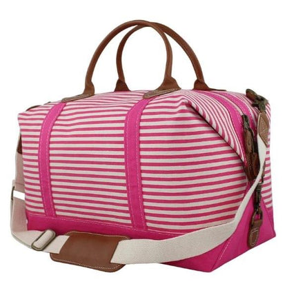 Striped Weekender Tote