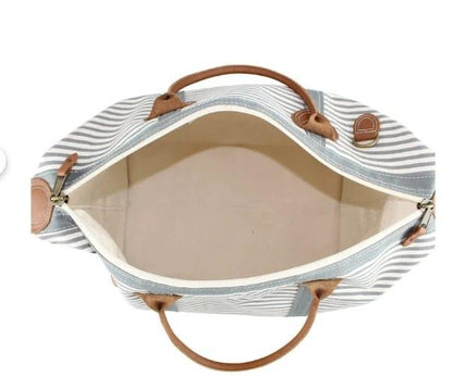 Striped Weekender Tote