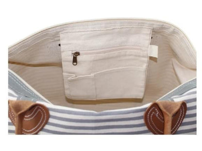 Striped Weekender Tote
