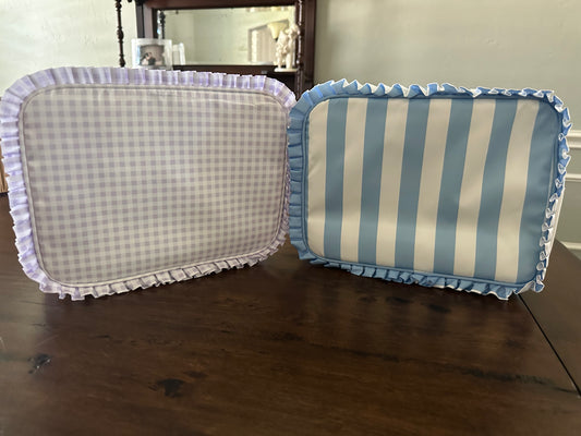 Striped Cosmetic Bag