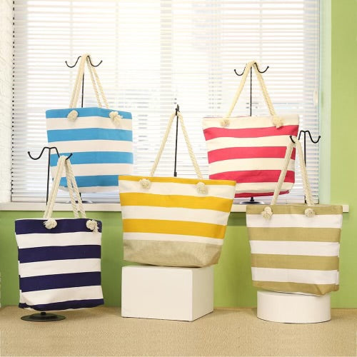 Striped Tote