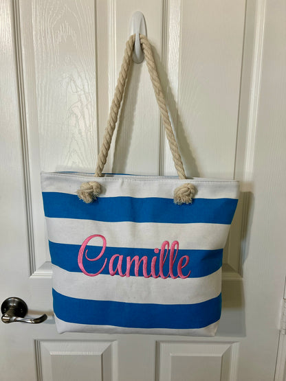Striped Tote