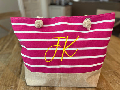 Striped Tote